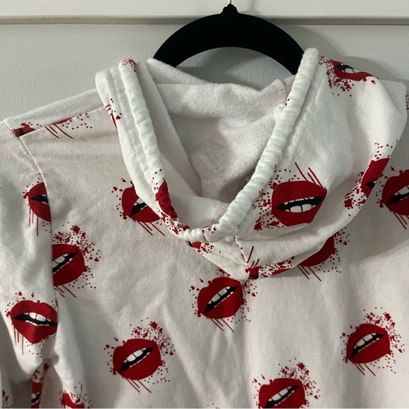 On Fire Rolling Stone Hoodie- Size Medium - Picture 6 of 9